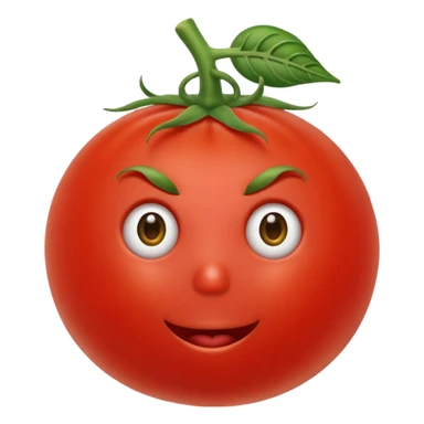 Eine Tomate mit Gesicht, Armen, Beinen  sticker