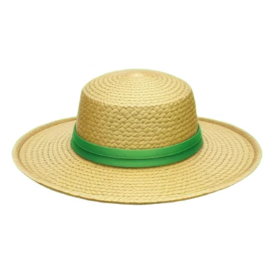 Cinematic Realistic image of a traditional rice farmer's hat, crafted from woven natural fibers with delicate texture details, set against a lush backdrop of vibrant green rice paddies under gentle, early morning light that evokes rural tradition. sticker