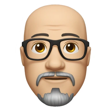 Tony stark is a bald, fat physicist with black bone glasses sticker