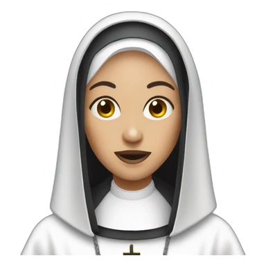 nun character from scary movie sticker