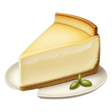 A peace of pale olive cheesecake sticker