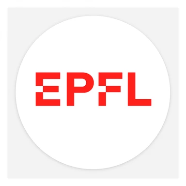 Create a faithful emoji version of the EPFL logo exactly as it appears in the reference image, with no characters or additions, preserving the exact graphic style and white background, in emoji format. sticker