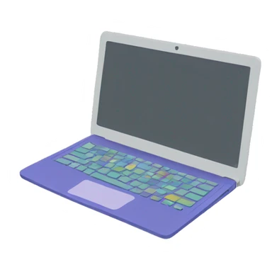 laptop with color horizontal strokes on the screen minimalistic sticker