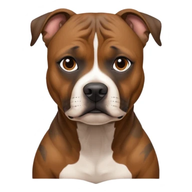 Gorgeous brindle staffie sticker