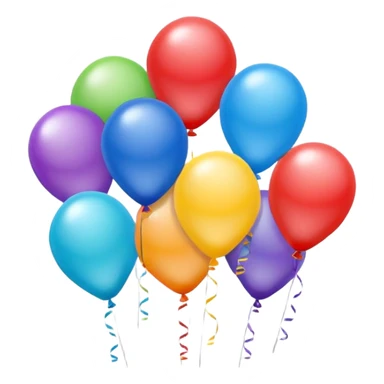 Birthday balloons sticker