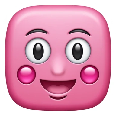 rectangulo liso en color rosado sticker