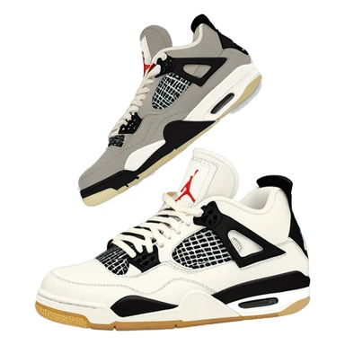 Jordan 4 off white sticker