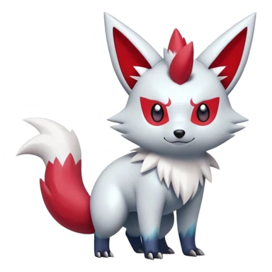 Epic Shiny Cool Cute Kawaii Zangoose-Zorua-Pokemon-fakemon-hybrid-animal Full Body  sticker