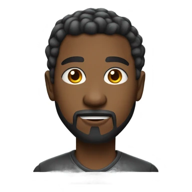 Skinny black dude with goatee playing video game  sticker