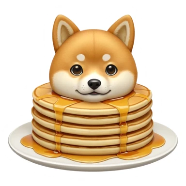 Shiba Jasper pancakes  sticker