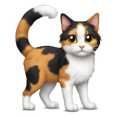 Calico with stumpy tail  sticker