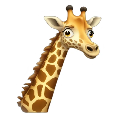 drunk giraffe sticker