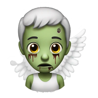 Sad Zombie Angel sticker
