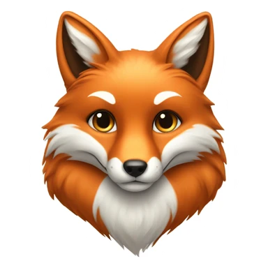 Heart fox sticker