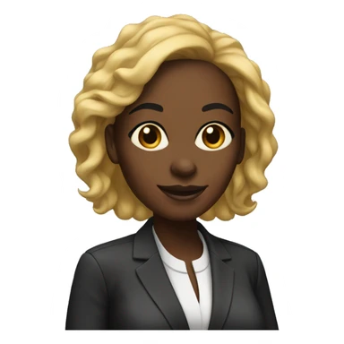 Black woman CEO  sticker