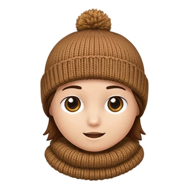 brown beanie sticker