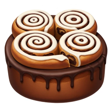 синабоны из шоколадного теста sticker