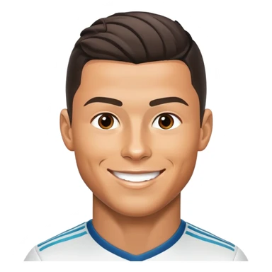 Cristiano Ronaldo, famous soccer player sticker