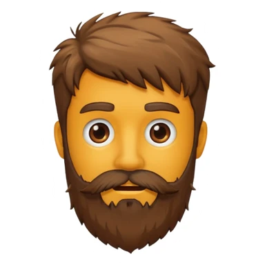 Scruffy beard sticker