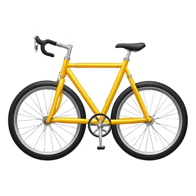 glossy bicycle with reflective frame and shiny wheels sticker