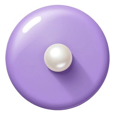 lilac push pin for office wall notes with pearl in the middle sticker