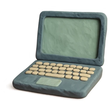 claymation style laptop sticker