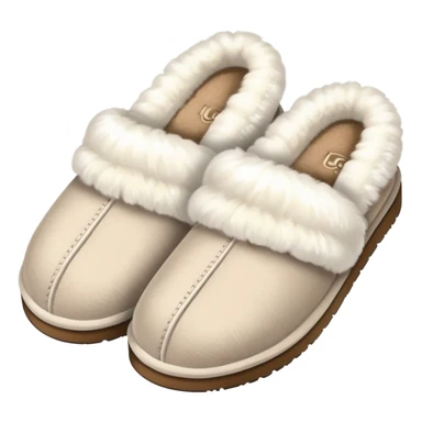 white ugg slippers sticker