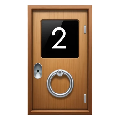 modern villa door number wood Japanese with smart screen lock sticker
