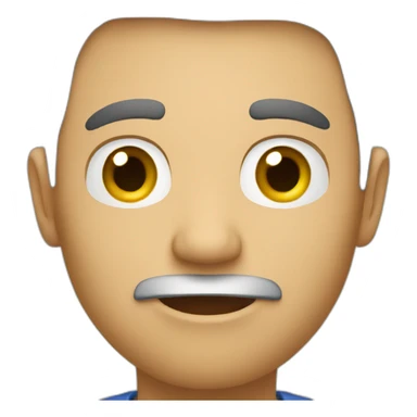 man who have low speed speaking sticker