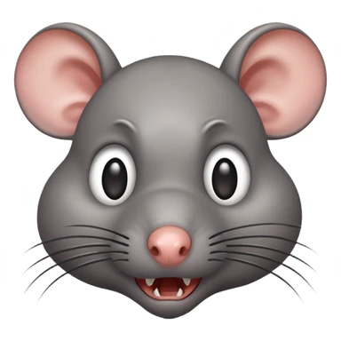 Horrified rat sticker