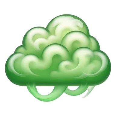 cloud of green smoke sticker