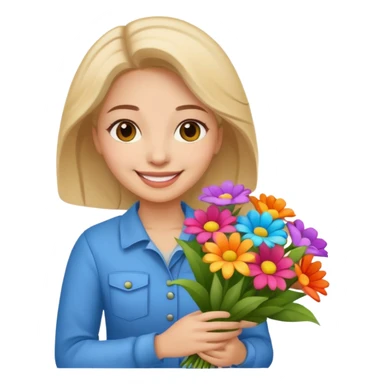 Street Flower Seller woman  sticker