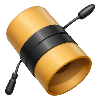 Pergamino, cerrado con un sello de cera negro sticker