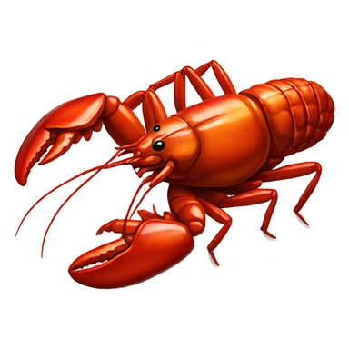 Realistic cooked crawfish  sticker