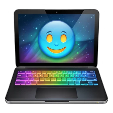 can you create an emoji for vibe coding? like a magic laptop?  sticker