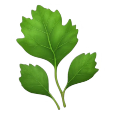 Feuille givrée sticker