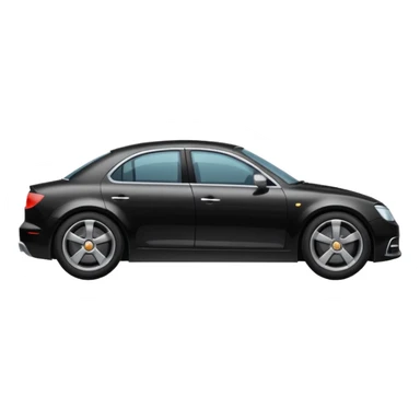 com puxadores das portas pretos e rodas com jantes cinzentas  sticker