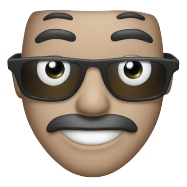 Hear eyes lifting sunglasses  sticker