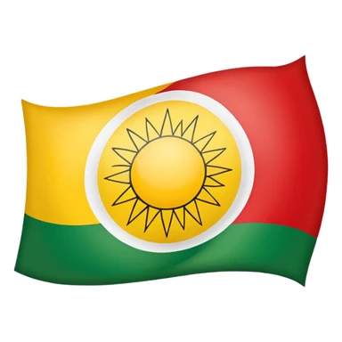 Kurdish flag sticker