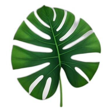 Leaf of monstera  sticker