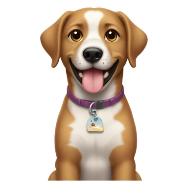 Perrito con niño feliz sticker