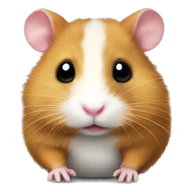 Hamster with socks on his feets sticker
