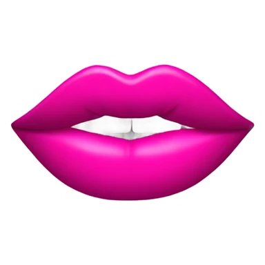 Pink kiss lipstick mark sticker