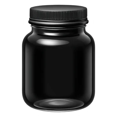 Paint Color Jar black sticker