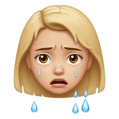 girl crying mad sticker