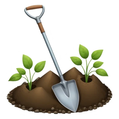 spade for flower sticker