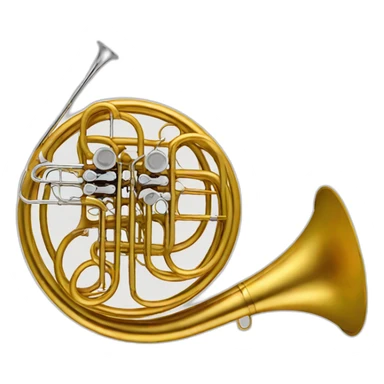 french horn sticker