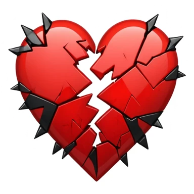 Broken heart from 9 July sticker