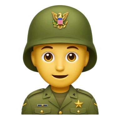 Create emoji of army  sticker
