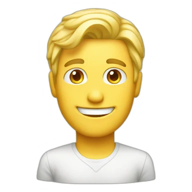 Blond man programmer wink smile sticker